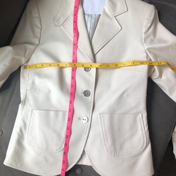 Off white Calvin Klein blazer size 2 - Picture 3 of 8